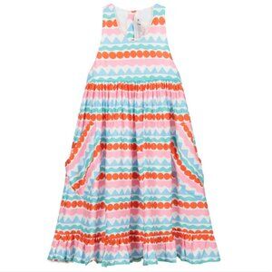 NWT Stella McCartney Kids Geometric Stripes Crepe Dress